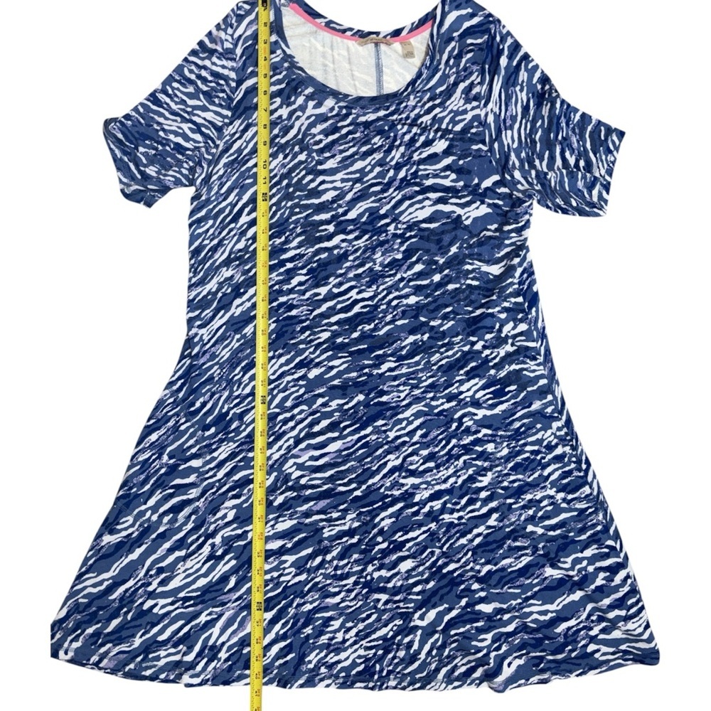 Isaac Mizrahi Live‎ Soho Baby French Terry Zebra Print Swing Dress Women Size XL - Picture 7 of 15